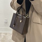 Marc Jacobs Grind Croc Çanta - Koyu Kahve