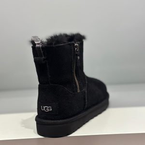 UGG Klasik Mini Çift Fermuarlı Bot - Siyah
