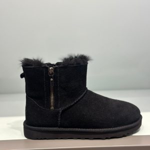 UGG Klasik Mini Çift Fermuarlı Bot - Siyah