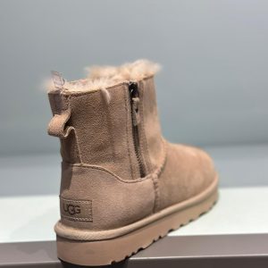 UGG Klasik Mini Çift Fermuarlı Bot - Bej