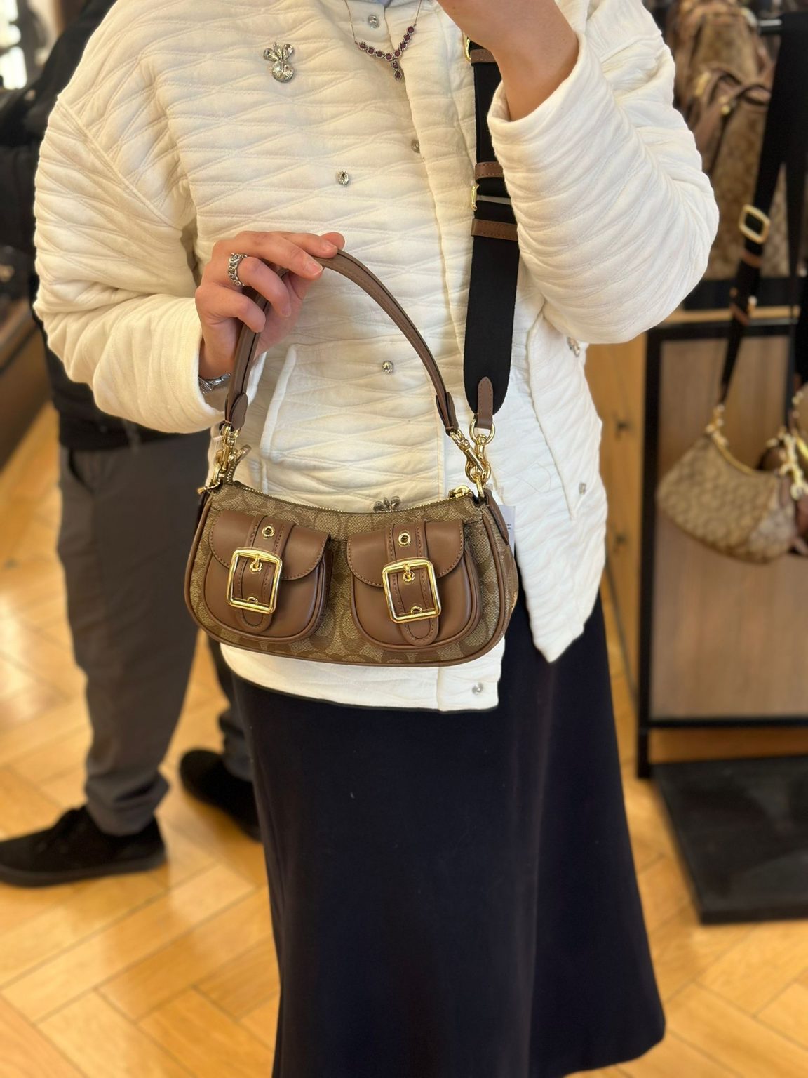 COACH Coach Ashton Suede Shoulder Bag Purse