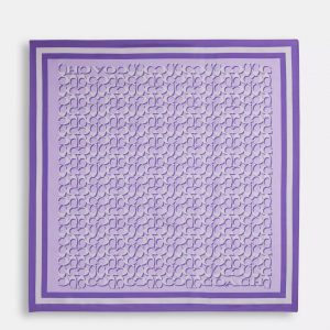 Coach Signature Logo İpek Kare Eşarp